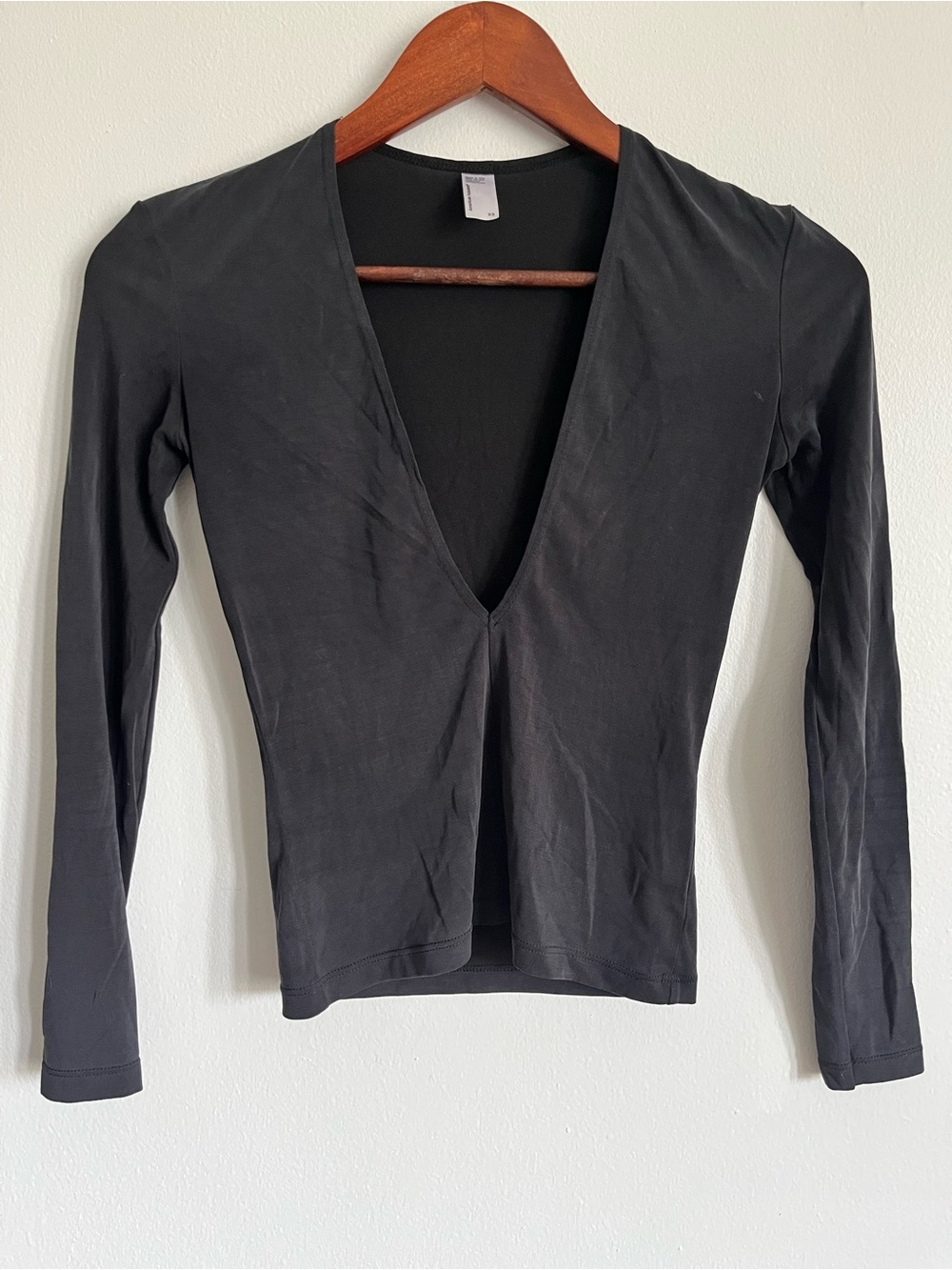 American Apparel Plunging V Neck Top